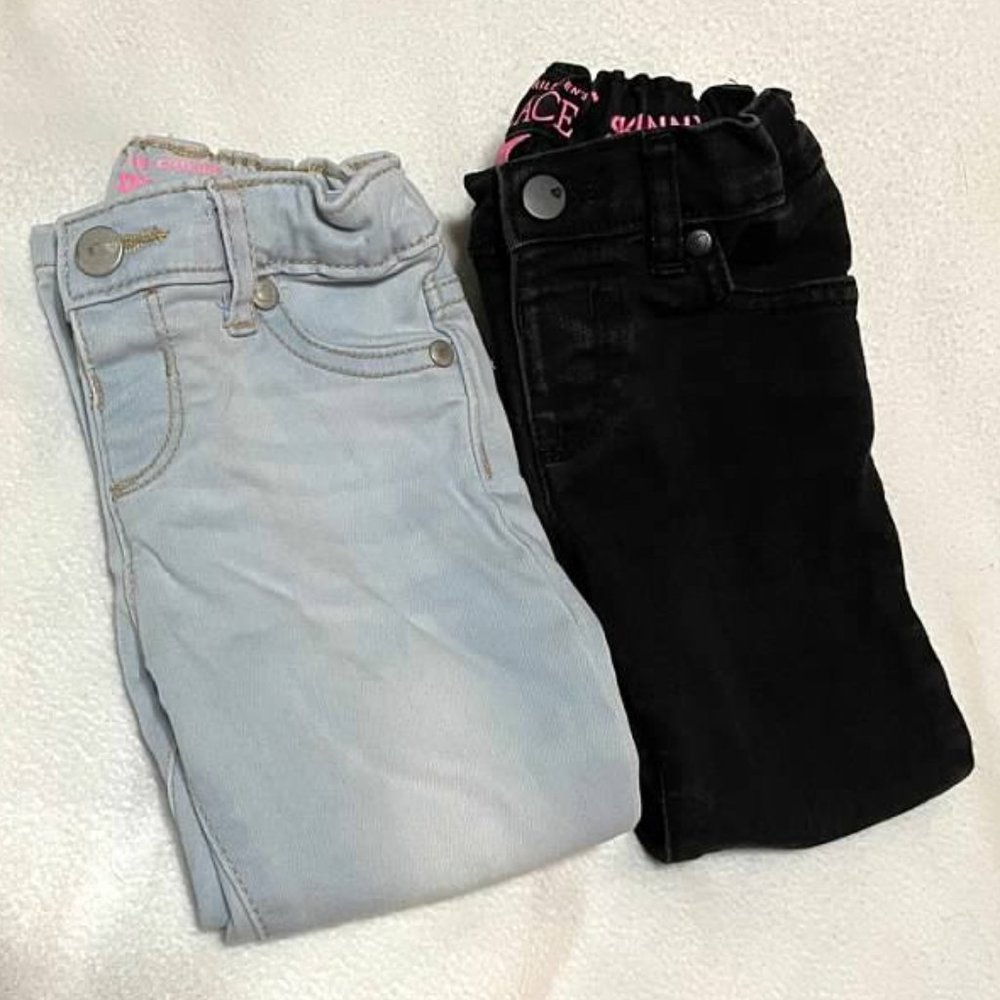 2 Pairs Children's Place girls 2T and 3T jeans